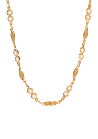 Thumbnail 1: 1928 Jewelry 1928 Jewelry 14K Gold Dipped Crystal Chain 