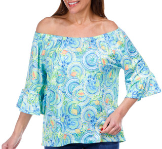 Thumbnail 1: Stella Parker Stella Parker Womens 3/4 Sleeve Andie Bell Sleeve Top 