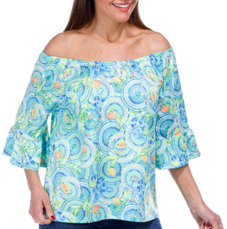 Thumbnail 3: Stella Parker Stella Parker Womens 3/4 Sleeve Andie Bell Sleeve Top 