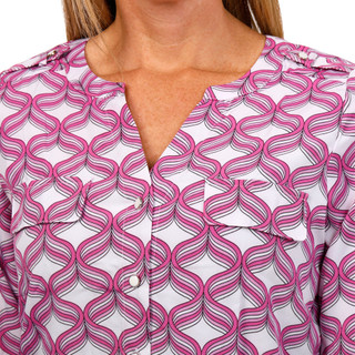 Thumbnail 6: ADRIENNE VITTADINI Adrienne Vittadini Womens 3/4 Sleeve Silky Stretch Top 
