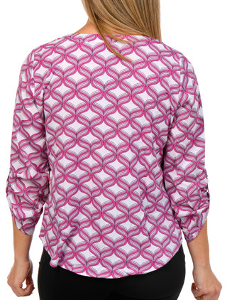 Thumbnail 9: ADRIENNE VITTADINI Adrienne Vittadini Womens 3/4 Sleeve Silky Stretch Top 
