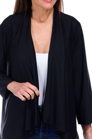 Thumbnail 1: ZAC AND RACHEL Zac and Rachel Womens Dainty 3/4 Sleeve Open Cardigan 
