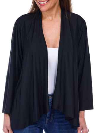 Thumbnail 6: ZAC AND RACHEL Zac and Rachel Womens Dainty 3/4 Sleeve Open Cardigan 