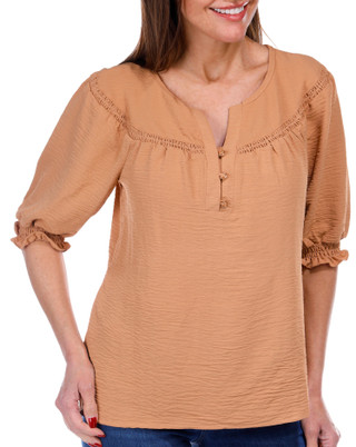 Thumbnail 2: ADRIENNE VITTADINI Adrienne Vittadini Womens Short Sleeve Raglan Top 
