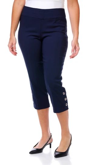Thumbnail 1: Zac & Rachel Zac & Rachel Womens Grommet Capris 