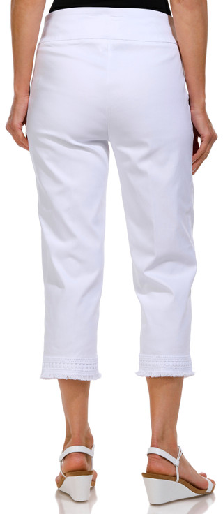Thumbnail 2: Zac & Rachel Zac & Rachel Womens Crochet Hem Pull On Capris 