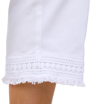 Thumbnail 3: Zac & Rachel Zac & Rachel Womens Crochet Hem Pull On Capris 
