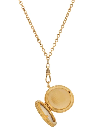 Thumbnail 2: 1928 Jewelry 1928 Jewelry 14K Gold Dipped Cameo Locket Pendant 