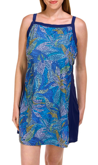 Thumbnail 1: Free Country Free Country Womens Swimdress with Built-In Shorts 