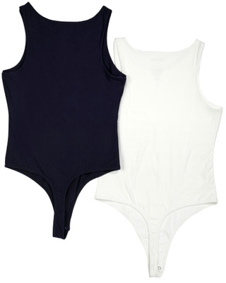 Thumbnail 2: Pink Rose Pink Rose Juniors 2 Pk Solid Bodysuits 