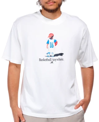 Thumbnail 1: New Balance New Balance Men's Hoops Cotton Jersey Graphic T-Shirt 