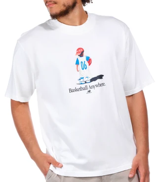 Thumbnail 4: New Balance New Balance Men's Hoops Cotton Jersey Graphic T-Shirt 