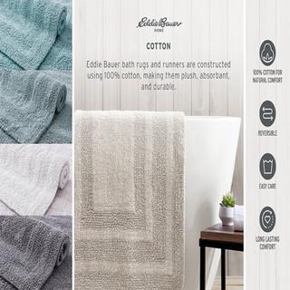 Thumbnail 18: Eddie Bauer Eddie Bauer Logan Tufted Bath Runner 
