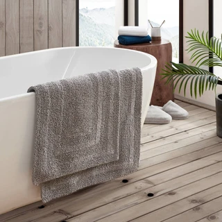 Thumbnail 2: Eddie Bauer Eddie Bauer 2 Pc Logan Reversible Tufted Bath Rug Set 