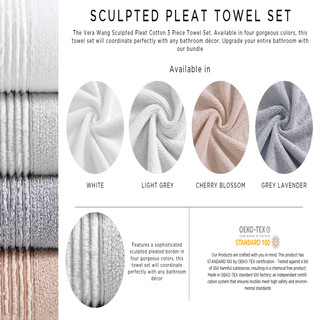 Thumbnail 22: Vera Wang Vera Wang 6 Pc. Sculpted Pleat Solid Terry Towel Set 