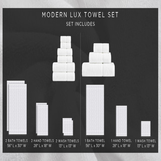 Thumbnail 12: Vera Wang Vera Wang 6 Pc. Modern Lux Terry Towel Set 