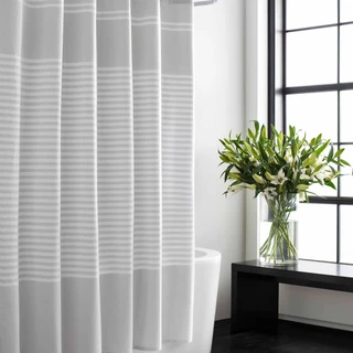 Thumbnail 3: Vera Wang Vera Wang Seersucker Stripe Shower Curtain 