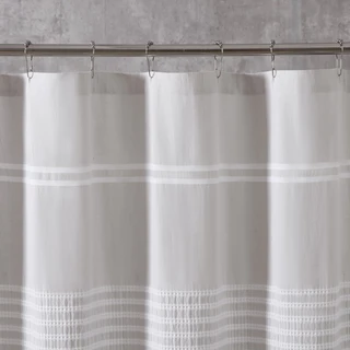 Thumbnail 2: Vera Wang Vera Wang Seersucker Stripe Shower Curtain 