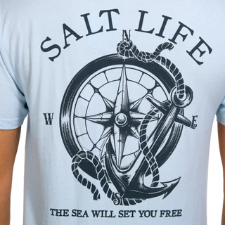 Thumbnail 3: Salt Life Salt Life Mens The Sea Will Let You Free Tee 