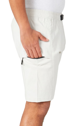 Thumbnail 3: Retro Retro Mens Tech Twill Stretch Zip Cargo Shorts 