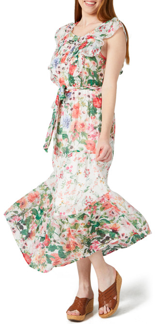 Thumbnail 2: Figueroa and Flower Figueroa & Flower Womens Sleeveless Print Midi Dress 