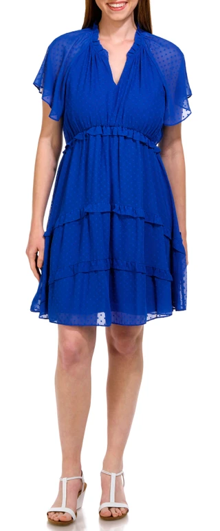 Thumbnail 4: Nanette Lepore Nanette Lepore Womens Short Sleeve Jacquard Knee Dress 