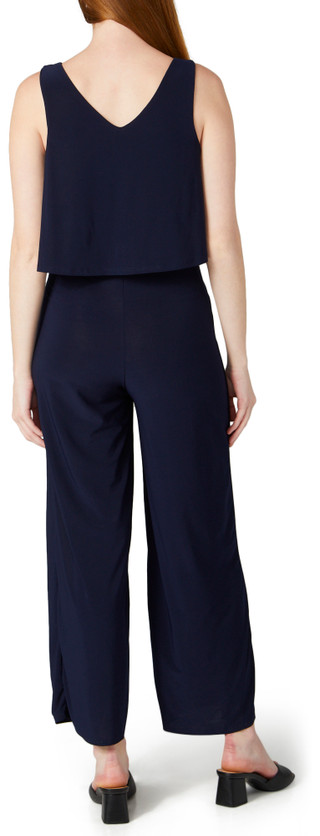 Thumbnail 2: C'est La Vie C'est La Vie Womens Short Sleeve Solid Jumpsuit 
