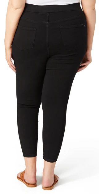 Thumbnail 2: Tahari Tahari Plus 28 in Mid Rise Comfort Luxe Ankle Jeans 