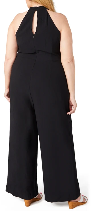 Thumbnail 2: Donna Ricco Donna Ricco Plus Sleeveless Twist Neck Jumpsuit 