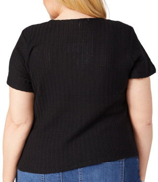 Thumbnail 4: Workshop Workshop Plus Short Sleeve Buttoned Sweater 