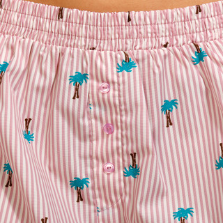 Thumbnail 6: No Comment No Comment Juniors Palm Tree Stripe Boxer Shorts 