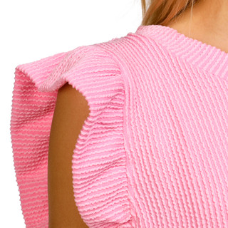 Thumbnail 3: SIMPLY SOUTHERN Simply Southern Juniors Ribbed Ruffle Sleeve Top 
