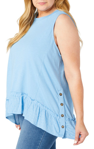 Thumbnail 3: Kaktus Kaktus Plus Sleeveless Cotton Slub Top 