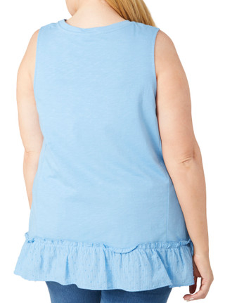 Thumbnail 2: Kaktus Kaktus Plus Sleeveless Cotton Slub Top 