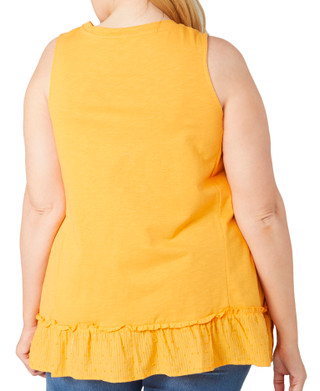 Thumbnail 2: Kaktus Kaktus Plus Sleeveless Cotton Slub Top 