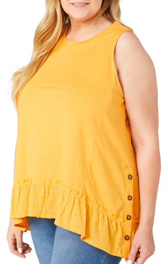 Thumbnail 3: Kaktus Kaktus Plus Sleeveless Cotton Slub Top 