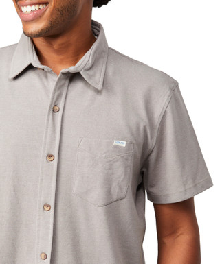 Thumbnail 3: Laguna Laguna Men's Short Sleeve Premium Pique Buttoned Shirt 