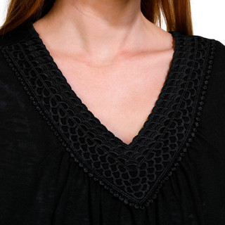 Thumbnail 6: Tint & Shadow Tint & Shadow Petite Crochet Trim Sleeveless Top 