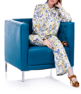 Thumbnail 18: Blue Sol Blue Sol Womens Button Down Printed Top 