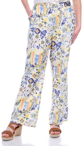 Thumbnail 1: Blue Sol Blue Sol Womens Print Wide Leg Pants 