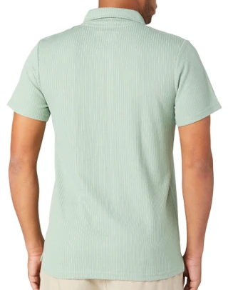 Thumbnail 2: Laguna Laguna Men's Short Sleeve Sweater Rib Knit Polo 