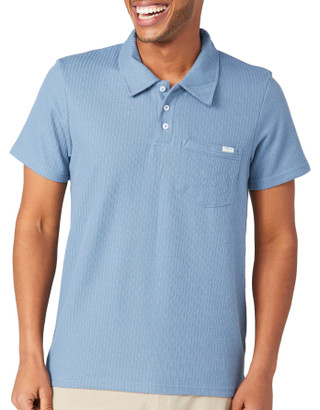 Thumbnail 1: Laguna Laguna Men's Short Sleeve Sweater Rib Knit Polo 