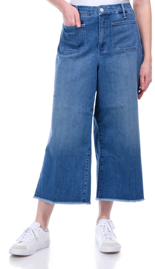 Thumbnail 1: NYDJ MYDJ Womens 23 in Patchie Wide Leg Capris 