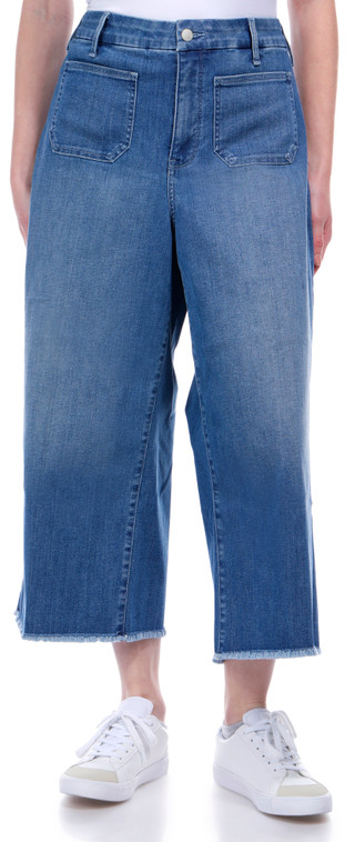 Thumbnail 4: NYDJ MYDJ Womens 23 in Patchie Wide Leg Capris 