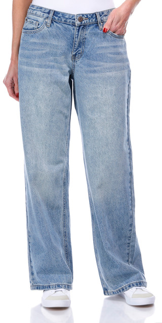Thumbnail 1: YMI YMI Juniors Bow Back Wide Leg Jeans 