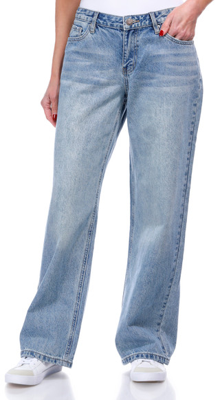 Thumbnail 4: YMI YMI Juniors Bow Back Wide Leg Jeans 