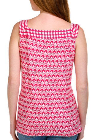 Thumbnail 4: Juniper + Lime Juniper + Lime Petite Sleeveless V-Neck Floral Print Top 