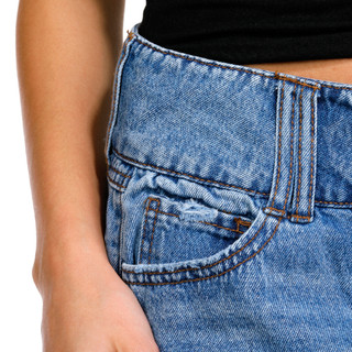 Thumbnail 3: Rewash Rewash Juniors Denim Micro Mini Skirt 