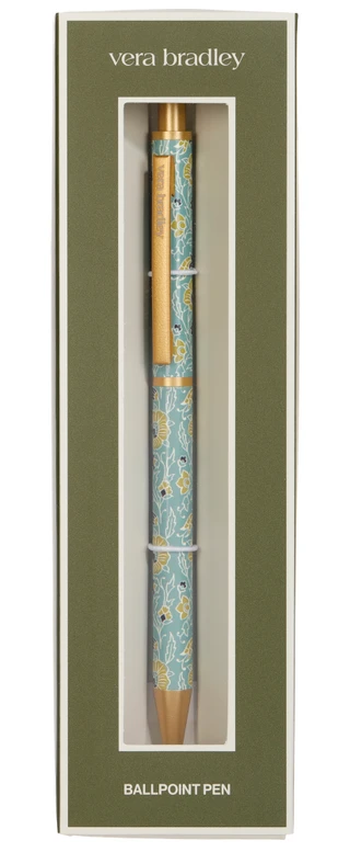 Thumbnail 3: Vera Bradley Vera Bradley Gemstone Paisley Aqua Ballpoint Pen 