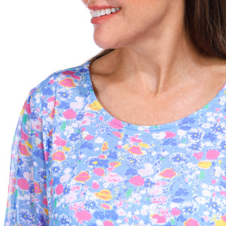 Thumbnail 10: Erin London Erin London Womens 3/4 Tied Sleeve Print Top 